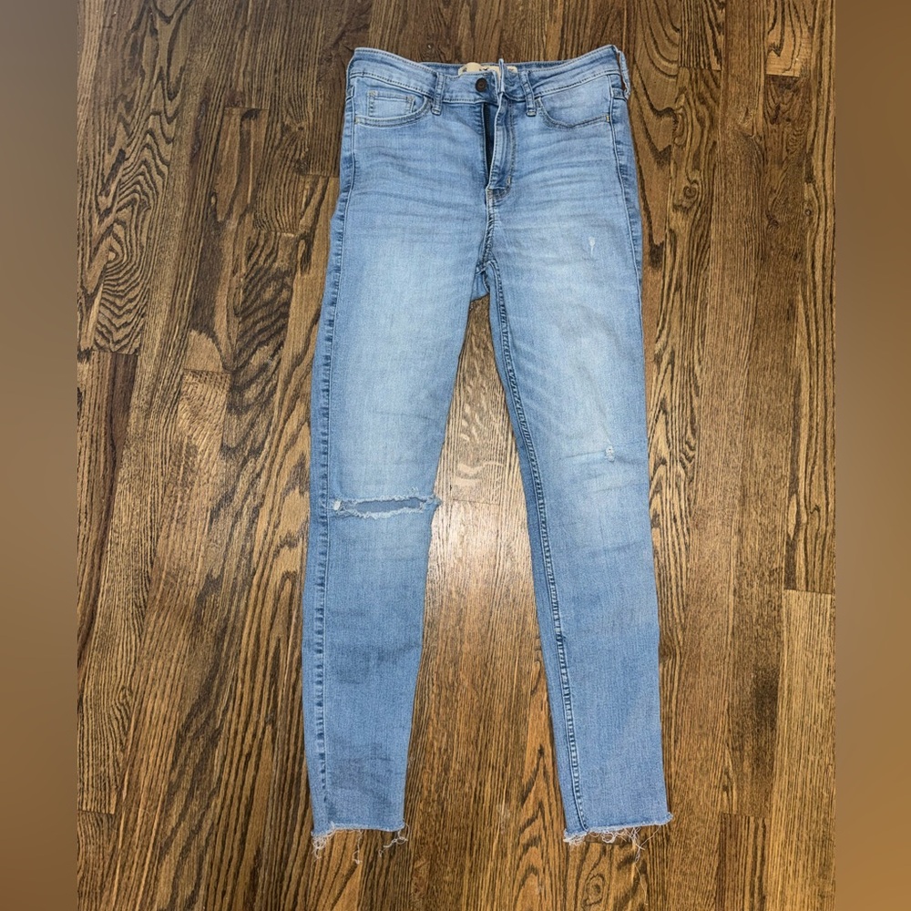 Hollister Light Blue Skinny Jeans for Women